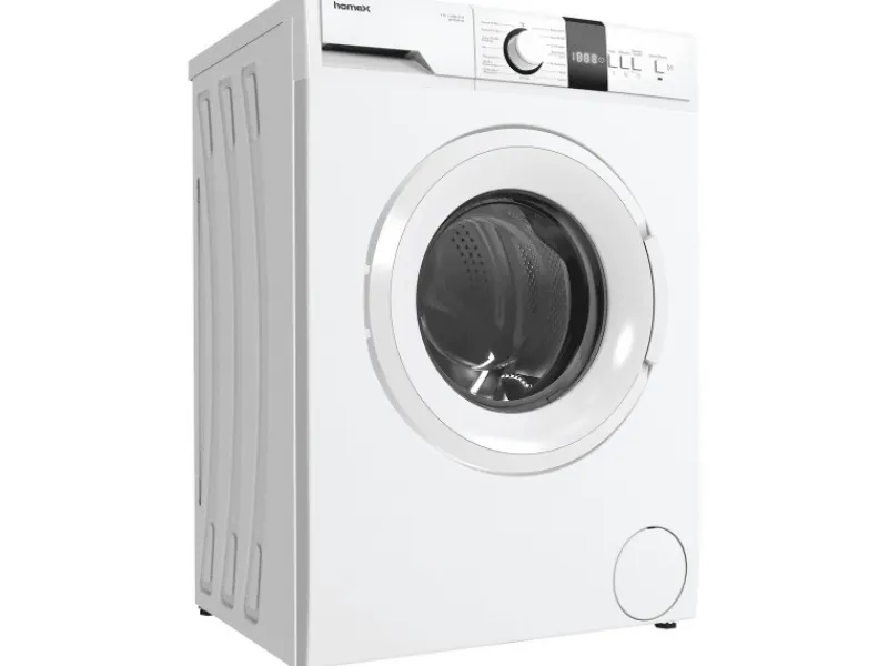 homeX Waschmaschine 7kg 1200 U/Min Inverter Motor AquaStop Schontrommel 15 Programme WF712B-W< Waschmaschinen