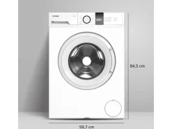 homeX Waschmaschine 7kg 1200 U/Min Inverter Motor AquaStop Schontrommel 15 Programme WF712B-W< Waschmaschinen