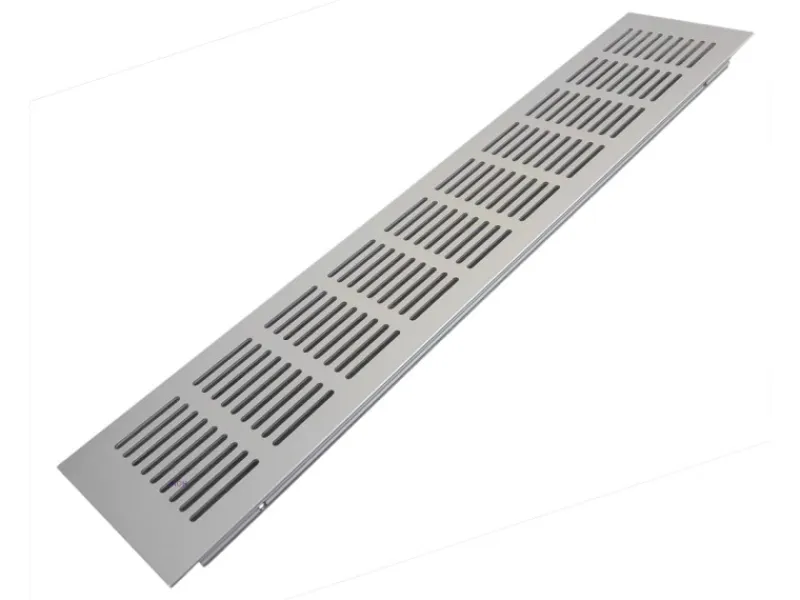 Clearance Häusler Lüftungsgitter LG-4008 AA Eloxiert Stegblech Alu F1 400 x 80 mm