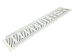 Häusler Herde<Lüftungsgitter LG-5010 W Steggitter Weiß PVD 500 x 100mm Zuluft Abluft Türgitter