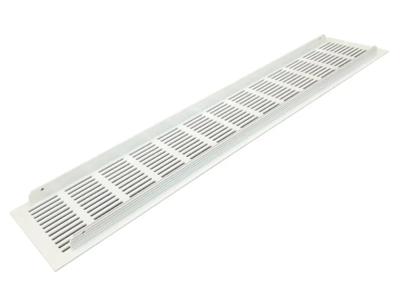 Häusler Herde<Lüftungsgitter LG-5010 W Steggitter Weiß PVD 500 x 100mm Zuluft Abluft Türgitter