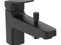 Ideal Standard Einhebelmischer<Badearmatur Ceraplan für Wannenrand Schwarz Matt
