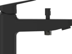 Ideal Standard Einhebelmischer<Badearmatur Ceraplan für Wannenrand Schwarz Matt