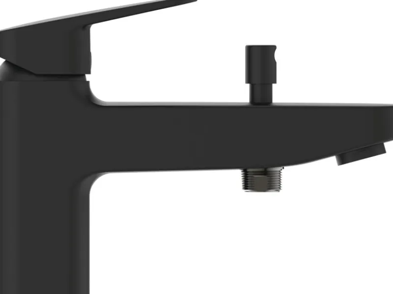 Ideal Standard Einhebelmischer<Badearmatur Ceraplan für Wannenrand Schwarz Matt