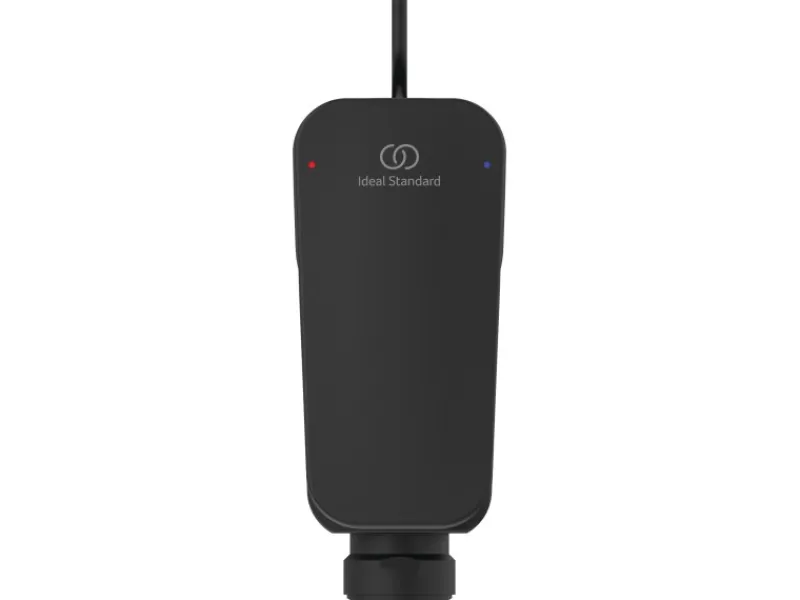Ideal Standard Einhebelmischer<Bidetarmatur Ceraplan mit Ablaufgarnitur Schwarz Matt