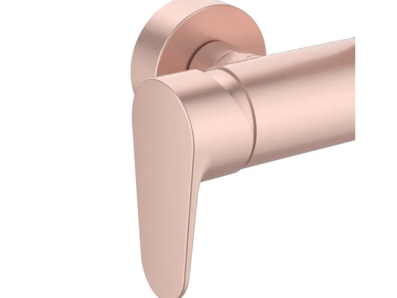 Ideal Standard Einhebelmischer<Duschsystem Einhebel-Armatur mit Regen- und Handbrause Rosé