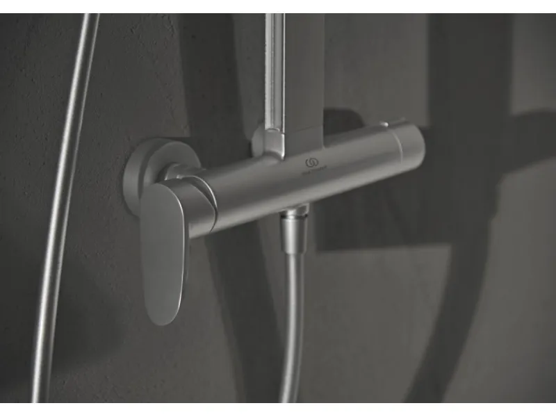 Ideal Standard Einhebelmischer<Duschsystem Einhebel-Armatur mit Regen- und Handbrause