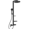 Ideal Standard Einhebelmischer<Duschsystem Einhebel-Armatur mit 2 Brausen Schwarz Matt