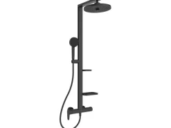 Ideal Standard Einhebelmischer<Duschsystem Einhebel-Armatur mit 2 Brausen Schwarz Matt
