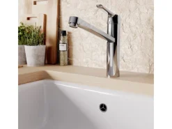 Ideal Standard Einhebelmischer<Küchenarmatur Ceraflex BlueStart verlängerter Sockel Chrom