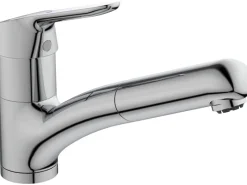 Ideal Standard Einhebelmischer<Küchenarmatur Ceraflex Niederdruck herauszieh.Handbrause Chrom