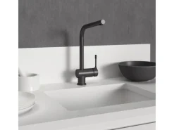 Ideal Standard Küchenarmatur Ceralook hoher Auslauf Silk Black< Einhebelmischer