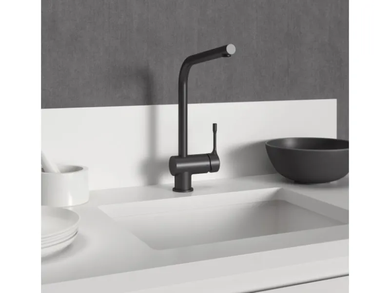 Ideal Standard Küchenarmatur Ceralook hoher Auslauf Silk Black< Einhebelmischer