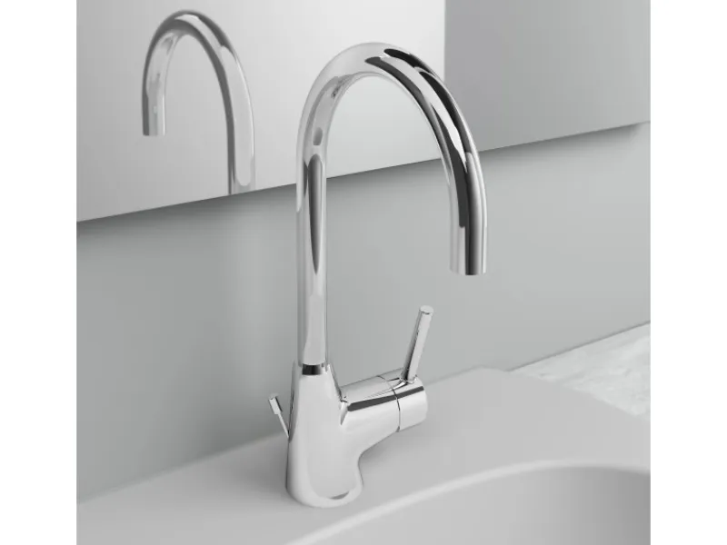 Ideal Standard Waschtischarmatur Ceraline mit hohem Auslauf Chrom< Einhebelmischer