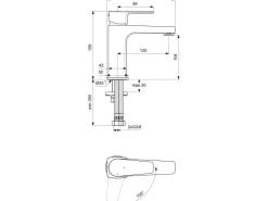 Ideal Standard Waschtischarmatur Cerafine D H105 ohne Ablaufgarnitur Chrom< Einhebelmischer