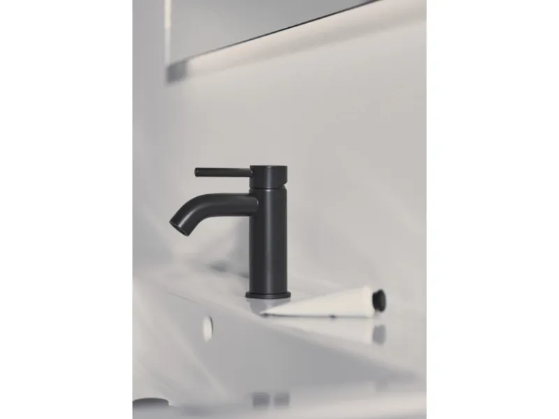 Ideal Standard Waschtischarmatur Ceraline mit PushOpen-Ventil Silk Black< Einhebelmischer