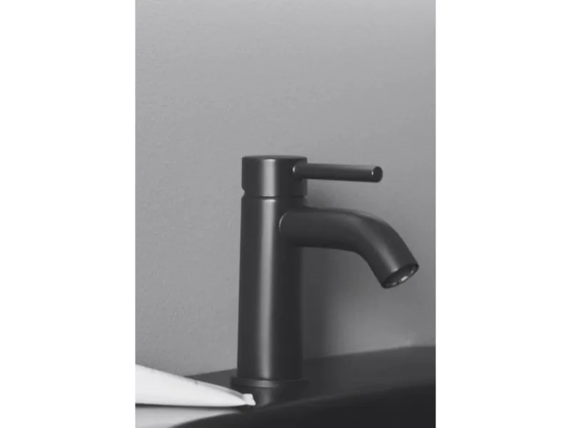 Ideal Standard Waschtischarmatur Ceraline mit PushOpen-Ventil Silk Black< Einhebelmischer