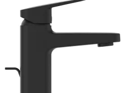 Clearance Ideal Standard Waschtischarmatur Ceraplan H75 mit Ablaufgarnitur Schwarz Matt