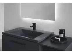 Clearance Ideal Standard Waschtischarmatur Ceraplan H75 mit Ablaufgarnitur Schwarz Matt