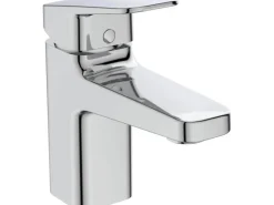 Ideal Standard Einhebelmischer<Waschtischarmatur Ceraplan Chrom mit PushOpen-Ventil H75