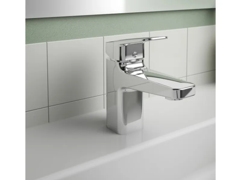 Ideal Standard Einhebelmischer<Waschtischarmatur Ceraplan Chrom mit PushOpen-Ventil H75