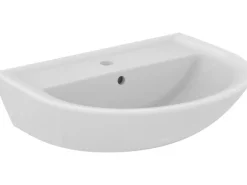 Ideal Standard Waschtisch Eurovit 60 cm 1 Hahnloch mit Überlauf Weiß< Einhebelmischer