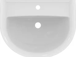 Ideal Standard Waschtisch Eurovit 60 cm 1 Hahnloch mit Überlauf Weiß< Einhebelmischer