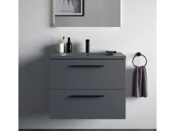 Ideal Standard Einhebelmischer<Waschtischarmatur Ceraplan H90 mit Ablaufgarnitur Schwarz Matt