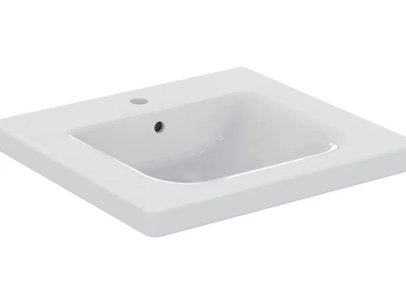 Online Ideal Standard Waschtisch Connect Freedom 60x55 cm 1 Hahnloch mit Überlauf Weiß