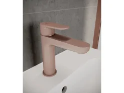 Ideal Standard Einhebelmischer<Waschtischarmatur Push-Open Ausladung 125 mm Rosé
