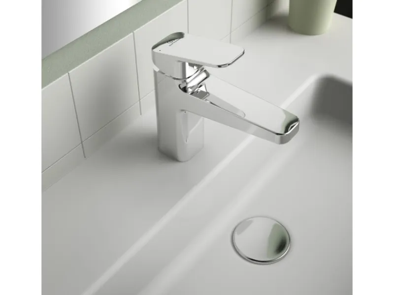 Ideal Standard Einhebelmischer<Waschtischarmatur Ceraplan Chrom o. Ablaufgarnitur BlueStart H90