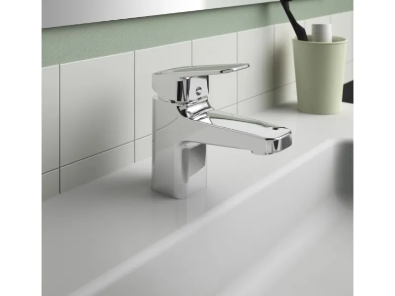 Ideal Standard Einhebelmischer<Waschtischarmatur Ceraplan Chrom o. Ablaufgarnitur BlueStart H90