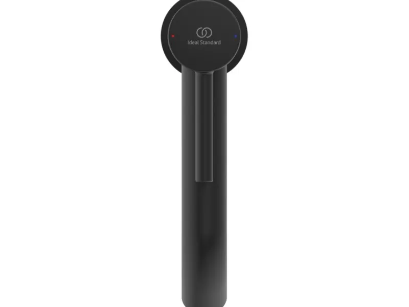 Ideal Standard WT-Armatur Ceraline verlängerter Sockel o. Ablaufg. Silk Black< Einhebelmischer