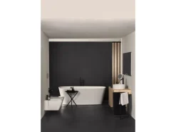 Ideal Standard WT-Armatur Ceraline verlängerter Sockel o. Ablaufg. Silk Black< Einhebelmischer