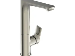 Ideal Standard WT-Armatur Connect Air mit hohem Auslauf o. Ablaufg. Silver Storm< Einhebelmischer