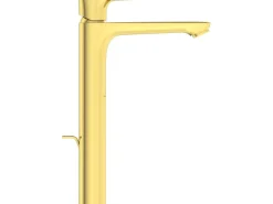 Ideal Standard WT-Armatur Connect Air Slim BlueStart verl. Sockel Brushed< Einhebelmischer