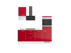 Impuls Küchen Küchenzeile IBZ4215R4 215 cm Hochglanz ohne E-Geräte< Einbauküchen