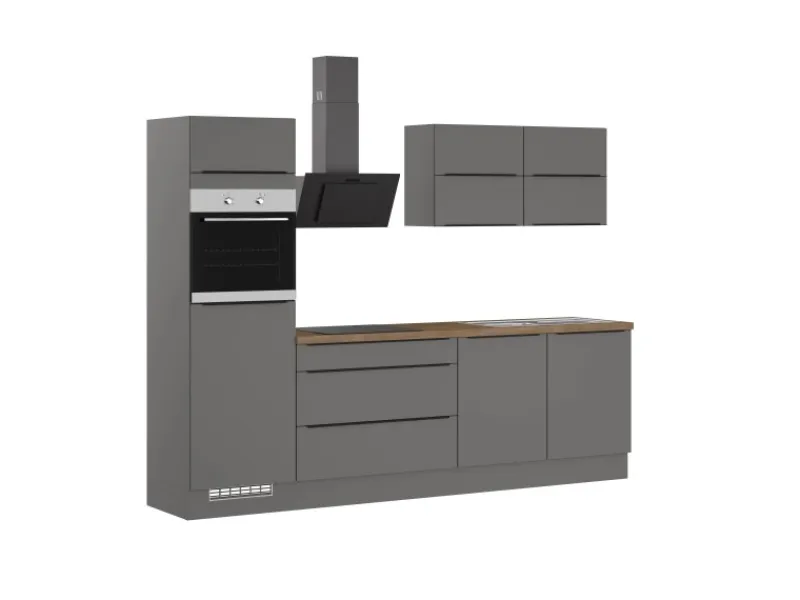 Impuls Küchen Küchenzeile IBZ42807L 280 cm ohne E-Geräte< Winkelküchen|Einbauküchen
