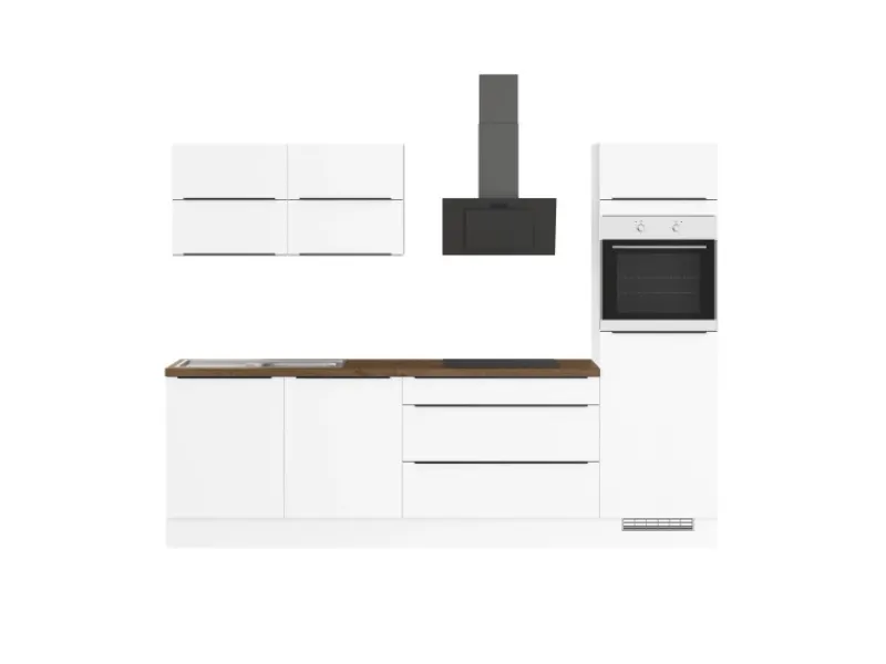 Impuls Küchen Küchenschränke|Einbauküchen<Küchenzeile IBZ4280U6 280 cm ohne E-Geräte