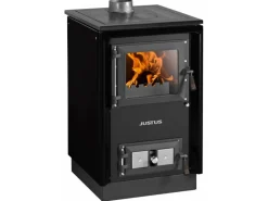 Justus Kochfelder<Küchenofen Rustico 50 2.0 Stahl Schwarz 7 kW