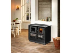 Justus Herde<Küchenofen Rustico 90 2.0 Stahl Schwarz 7 kW