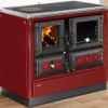 Justus Küchenofen Rustico 90 2.0 Stahl Rot 7 kW< Kochfelder
