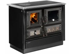 Justus Küchenofen Rustico 90 2.0 Stahl Schwarz 7 kW< Kochfelder