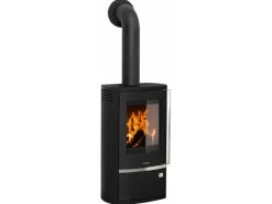 Outlet Justus Rento R II Kaminofen Stahl Schwarz 6 kW mit Automatik