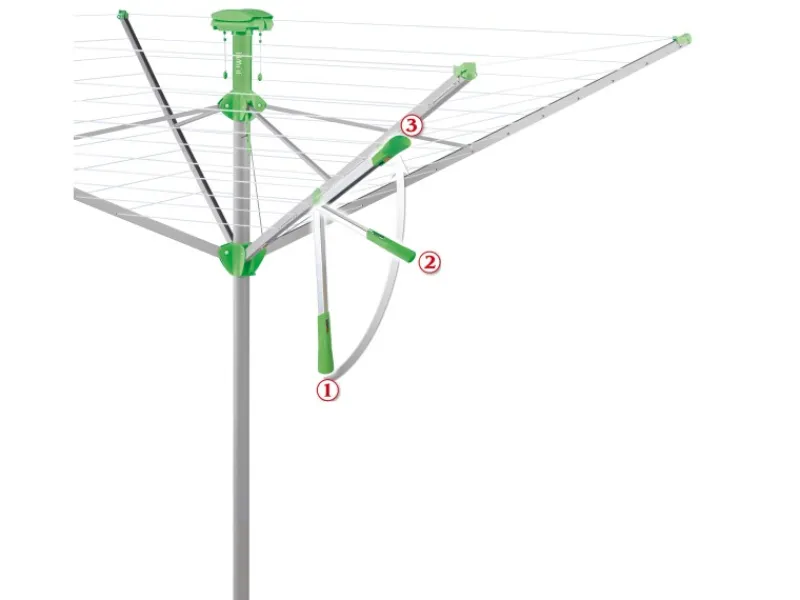 New Juwel Wäschespinne Novaplus 600 Easy Silber-Grün
