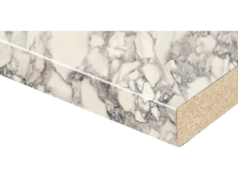 Kaindl Arbeitsplatte Arabescato 90 cm x 3,8 cm Meterware< Kücheninseln|Küchenrückwände