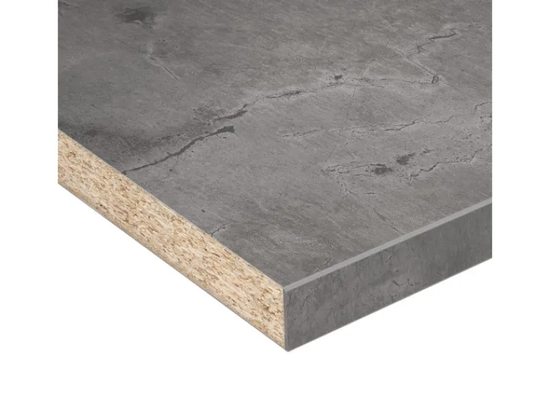 Outlet Kaindl Arbeitsplatte 63,5 cm x 3,8 cm Meterware Atlantic Stone Graphite