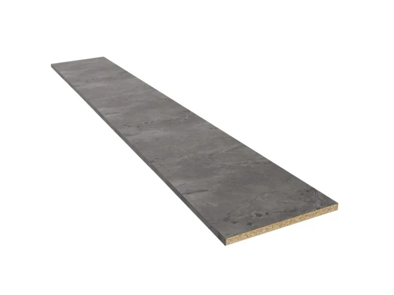 Outlet Kaindl Arbeitsplatte 63,5 cm x 3,8 cm Meterware Atlantic Stone Graphite
