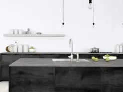 Outlet Kaindl Arbeitsplatte 63,5 cm x 3,8 cm Meterware Atlantic Stone Graphite