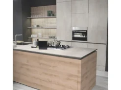 Best Kaindl Arbeitsplatte Beton Opalgrey 260 cm x 60 cm x 2,8 cm Beton Art Opal